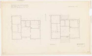 Wohnhaus H.C. Fischer, Stettin: Entwurf Grundriss 1:50