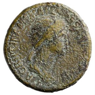 Münze, Sesterz, 37 - 41 n. Chr.