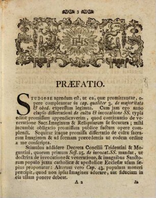 Diss. theol. polem. de cultu ss. imaginum et reliquiarum