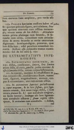 De Extremitatibus Inferioribus.