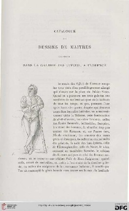 12: Catalogue des dessins de maîtres exposés dans la Gallerie des Uffizii, à Florence, [1]