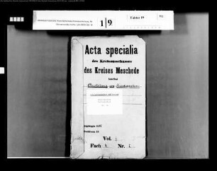Anstellung von Kreisbeamten Bd.1