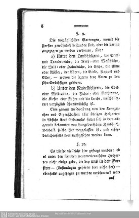 § 9. Die vorzüglichsten Gattungen