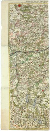 Exactissima Statuum Totius Ducatus Bavariæ Tabula Secundum Omnes Status & Præfecturas, Cum Insertis Et Finitimis Regionibus In IX. Mappis Geograph: Recens elucubrata et singulatim divisa
