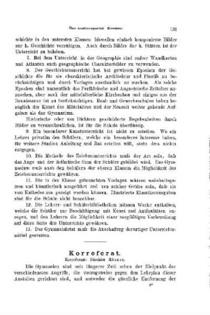 Über Anschauungsmittel : [Korreferat]