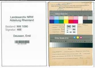 Entnazifizierung Emil Deussen , geb. 15.07.1907 (Kaufmann)