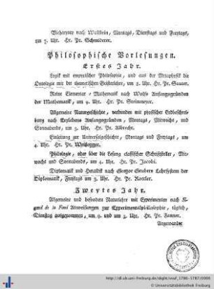 Philosophische Vorlesungen.