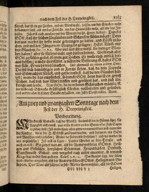 1165-1169, Vorbereitung, Evangelium, Eingang