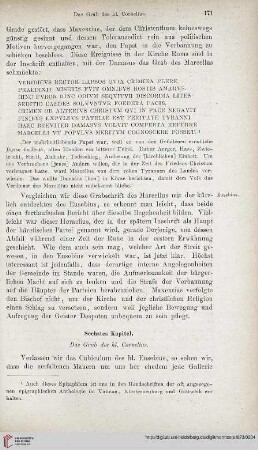 Sechstes Kapitel: Das Grab des hl. Cornelius