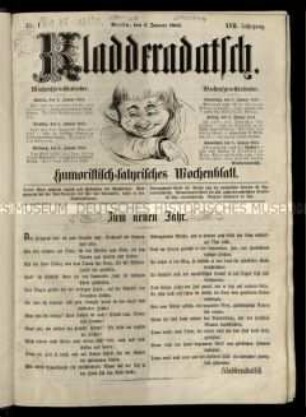 Satirezeitschrift "Kladderadatsch". 17/20. Jahrgang 1864-67