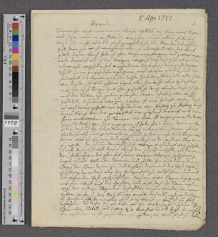 Brief an Johann Albert Heinrich Reimarus