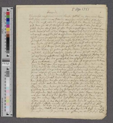 Brief an Johann Albert Heinrich Reimarus
