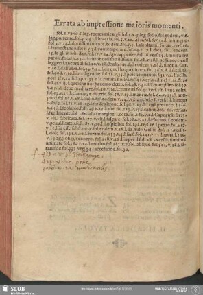 Errata ab impressione maioris momenti