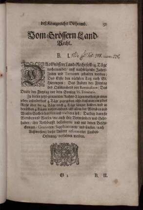 Vom Grössern Land-Recht. /B. I. - B. LX.