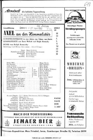 Axel an der Himmelstür