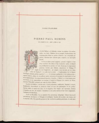 Pierre-Paul Rubens. Né a Cologne en 1577. - Mort a Anvers en 1640