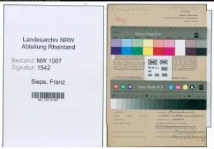 Entnazifizierung Franz Siepe , geb. 24.09.1904 (Konstrukteur)