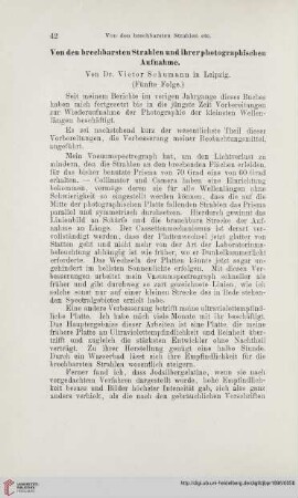 Von den brechbarsten Strahlen und ihrer photographischen Aufnahmen, 6