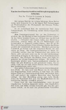 Von den brechbarsten Strahlen und ihrer photographischen Aufnahmen, 6