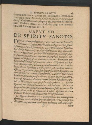 Caput VII. De Spiritu Sancto.
