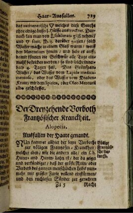 Der Dreyzehende Vorboth Frantzösischer Kranckheit.
