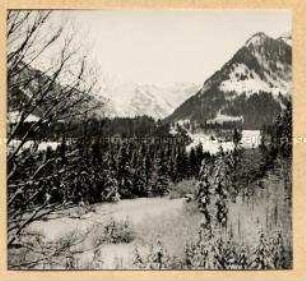 Verschneite Landschaft in Oberstdorf im Allgäu