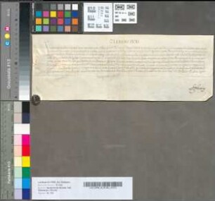 Papst Clemens XI. Ablass- Privilegium zu Gunsten der Kapelle S. Ludgeri (bei der Überwasser- Kirche) zu Münster