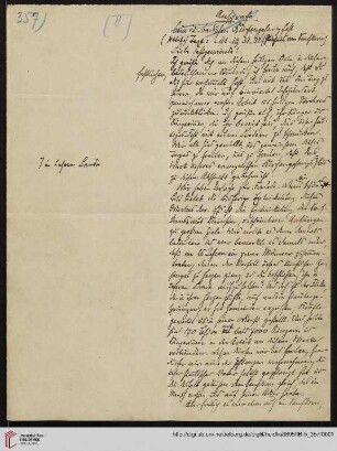 Heid. Hs. 3895 II B - 5,357: Nachlass Heinrich Bassermann, Sonn- und Feiertagspredigten: Predigt zu Mt 13,31-32 ([Senfkorn])
