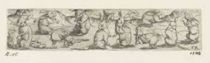 Hasen, aus: "Ornamentserie Jagd und Tiere"