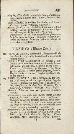 Tempus (Blüthe-Zeit)