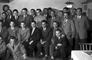 Glottertal: Gasthaus Krone, Gruppe der ungarischen Fußballmannschaft MTK Budapest