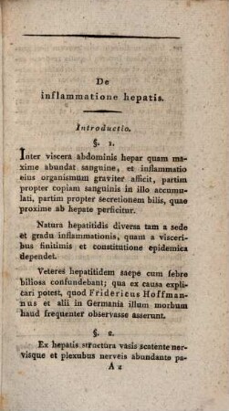 Dissertatio inavgvralis medica de hepatitide