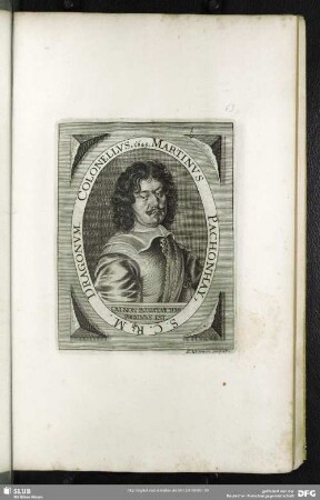 Martinus Pachonhay, S.C.Rq[ue] M. Dragonum Colonellus, 1649.