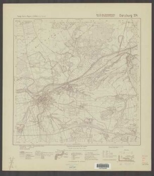 574 Günzburg ; Topographische Karte von Bayern 1:25.000 [Positionsblätter]