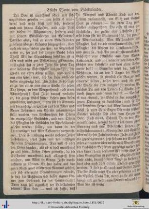 Etliche Worte vom Bibelkalender.