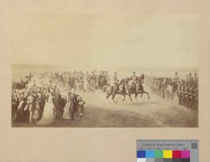 Parade der Großherzoglich Badischen Division vor dem König von Preußen am 21. September 1867