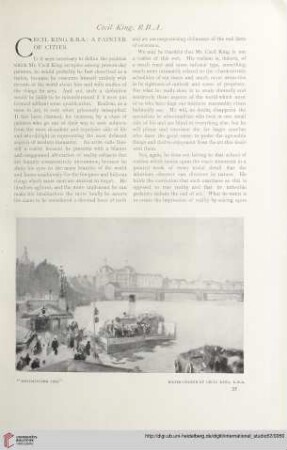 Cecil King, R.B.A.: a painter of cities