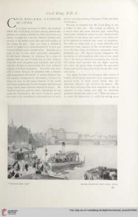 Cecil King, R.B.A.: a painter of cities