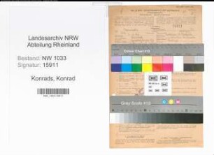 Entnazifizierung Konrad Konrads , geb. 03.11.1891 (Polizeibeamter)
