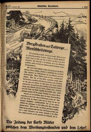 Dritte Ausgabe vom Freitag, den 21. September 1934.