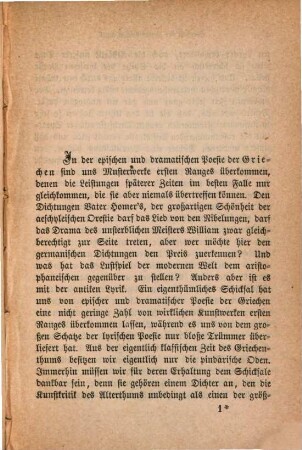 Humoristische Lyrik des klassischen Alterthums
