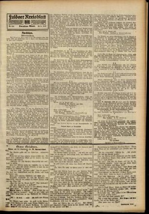 Zweite Ausgabe vom Mittwoch, den 12. September 1917.