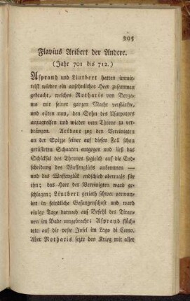 Flavius Aribert der Andere. (Jahr 701 bis 712.)
