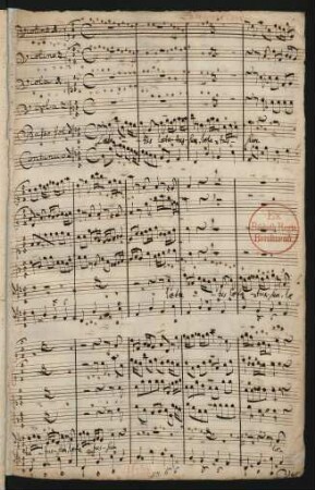Laetatus sum; B, strings, bc; D-Dur