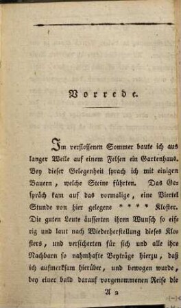 Patriotische Gedanken über Wiederherstellung einiger Abteyen in Baiern