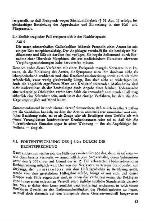 III. Fortentwicklung des § 330 c durch die Rechtsprechung