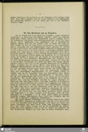 27. Ein Aristokrat und ein Demokrat