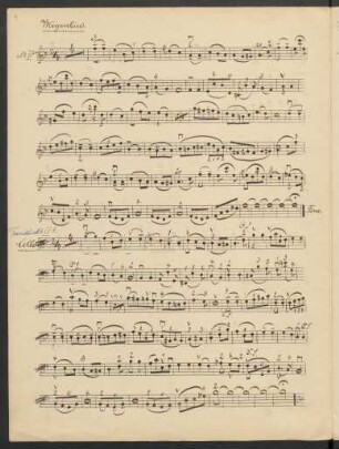 Etudes; vl (vlc.); F-Dur