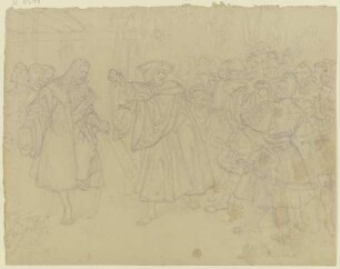Kaiser Maximilian hält Albrecht Dürer die Leiter