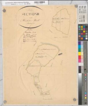 Müschede (Arnsberg), Teilung der Müscheder Mark, Brouillonkarte Sekttion III